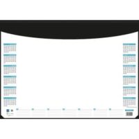 CBG Socle sous-mains en pvc noir avec recharge quadri-perpétuel - format : 40,5 x 55 cm