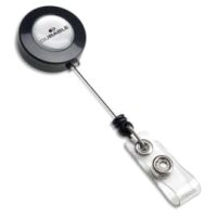 DURABLE Boîte 10 Enrouleurs pour porte-badge avec lanière bouton pression - cordon 80 cm - Anthracite