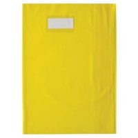 ELBA Protège cahier opaque Grain STYL'SMS 12/100° sans rabat marque-page 24x32 Jaune