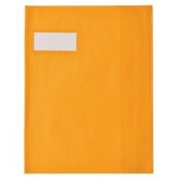 ELBA Protège cahier opaque Grain STYL'SMS 12/100° sans rabat marque-page 24x32 Orange