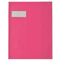 ELBA Protège cahier opaque Grain STYL'SMS 12/100° sans rabat marque-page 24x32 Rose