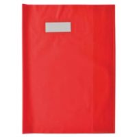 ELBA Protège cahier opaque Grain STYL'SMS 12/100° sans rabat marque-page 24x32 Rouge