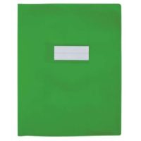 ELBA Protège cahier opaque Grain STYL'SMS 12/100° sans rabat marque-page 24x32 Vert