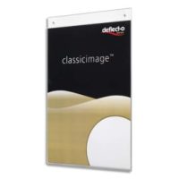 DEFLECTO Porte visuel mural format A3 vertical - Dimensions L30 x H42 x P0,25 cm