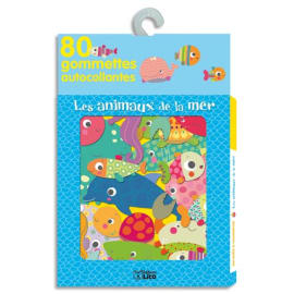 LITO DIFFUSION Boîte de 80 gommettes les animaux de la mer