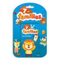 LITO DIFFUSION Jeu de cartes des 7 familles thème émotions et sentiments : famille timide, colère, joyeux