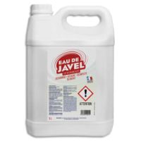 Bidon de 5 Litres d'eau de javel désinfecte, détache, Blanchit et désodorise