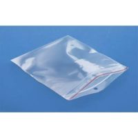 Boîte de 1000 sachets plastique à fermeture zip transparent 60 microns - H18 cm ouverture 15 cm