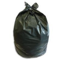 Boite de 500 sacs poubelles 2 noeuds 50 litres standard Vert Foncé 68x75cm 13 microns matière végétale