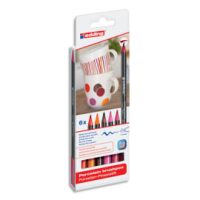 EDDING Pochette de 6 feutres couleurs chaudes