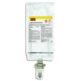 RUBBERMAID Carton de 4 recharges 1000 ml de désinfectant avec alcool pour distributeur AutoFoam