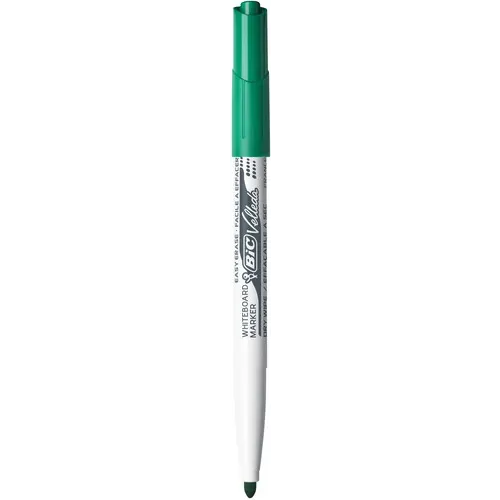 BIC Velleda 1741 Feutres pour Tableau Blanc Effaçables à Sec, Pointe Conique Moyenne - Vert