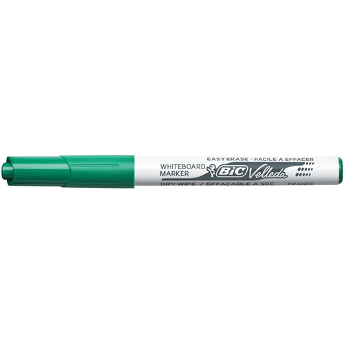 BIC Velleda 1741 Feutres pour Tableau Blanc Effaçables à Sec, Pointe Conique Moyenne - Vert – Image 4