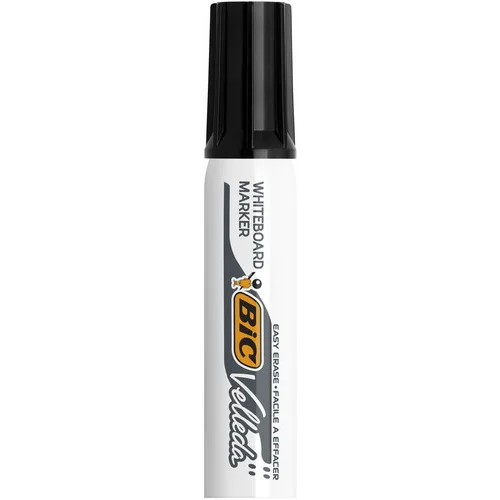 BIC Velleda 1781 Feutres pour Tableau Blanc Effaçables à Sec Pointe Biseautée Large - Noir – Image 2