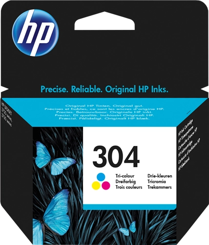HP 304 Cartouche d'Encre Trois Couleurs Authentique