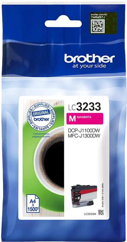 BROTHER Cartouche Jet d'encre Magenta LC3233M 1500 pages pour DCP-J110DW et MFC-J1300DW – Image 2