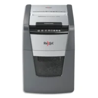 REXEL Destructeur de documents Optimum Auto+ 100X P-4 coupe croisée 4x28mm 100 feuilles 34 L 2020100XEU