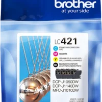 BROTHER Lot de 4 cartouches jet d'encre LC421VAL