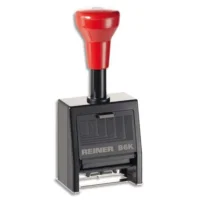 REINER Folioteur 6 chiffres police Bâton - REBK6 cage plastique. Encrage auto. Hauteur caractères 4,5mm