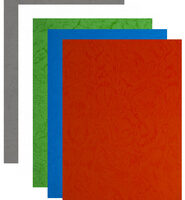 pavo Plats de couverture, grain cuir, A4, rouge