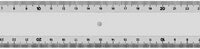 MINERVA Règle plate 2 biseaux, 300 mm