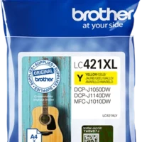 BROTHER Cartouche jet d'encre jaune XL LC421XLY