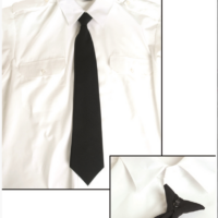 SEC SERVICE CRAVATE NOIRE AVEC CLIP