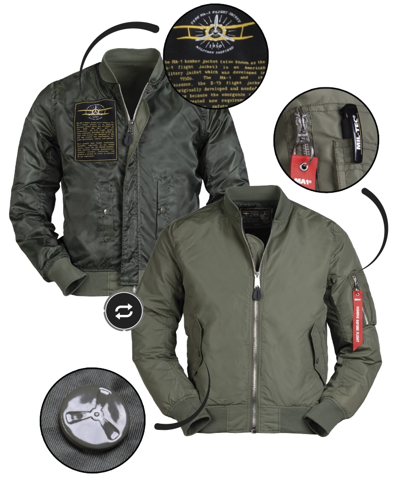 VESTE DE VOL US MA1® SUMMER OLIVE – Image 2