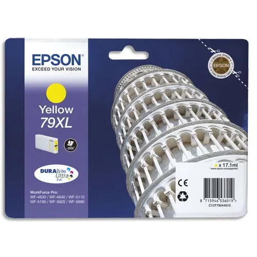 EPSON Cartouche Jet d'Encre Jaune XL (2 000 p) ''Tour de Pise'' - C13T79044010