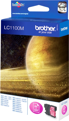 BROTHER cartouche Jet d'encre Magenta LC1100M