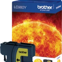 BROTHER Cartouche Jet d'encre Jaune LC980Y
