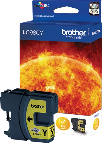 BROTHER Cartouche Jet d'encre Jaune LC980Y