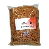 WONDAY Sac de 1kg d'élastique en caoutchouc blond large 150x10mm