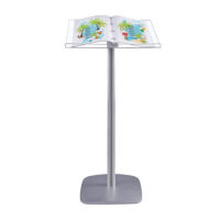 PUPITRE LUTRIN ALU - PORTE-CATALOGUE PLEXI AVEC ANNEAUX