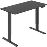 LogiLink Bureau assis-debout, (L)1.200 mm, noir mat