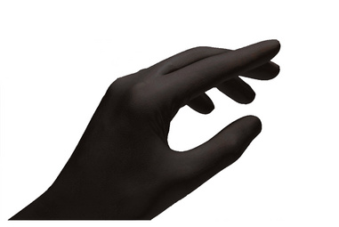 Lifemed Gant en nitrile, noir, sans poudre, taille M