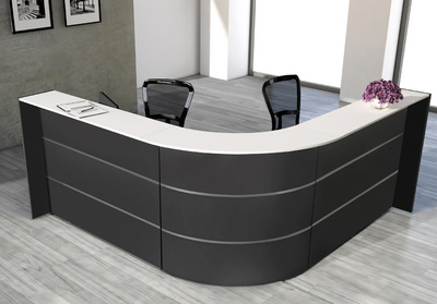 Comptoir d'angle BARI, anthracite – Image 3