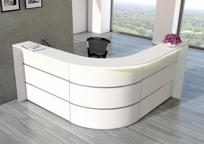 Comptoir d'angle BARI, anthracite