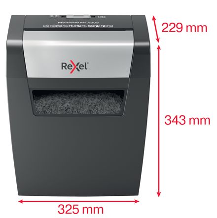Rexel Destructeur de documents Momentum X308, particules – Image 6