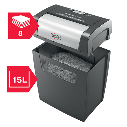 Rexel Destructeur de documents Momentum X308, particules – Image 2