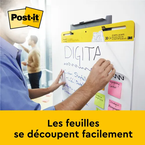POST-IT Lot de 2 Meeting-chart + 1 offert - Bloc de 30 feuilles - format 63,5 x 77,4 cm – Image 4