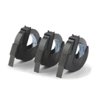 DYMO Lot de 3 rubans 9 x 3 mm Noir Glossy S0847730