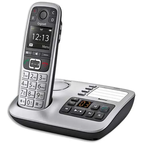GIGASET Téléphone sans fil silver Solo E560A avec répondeur
