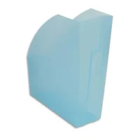 EXACOMPTA Porte-revues Iderama. Coloris Turquoise transparent. Dim. L29,2 x H32 x P11 cm