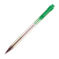 PILOT Stylo bille rechargeable pointe fine rétractable encre Verte corps plastique cristal BPS-MATIC