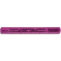 MAPED Sachet brochable d'1 règle TWIST 'N FLEX 30 cm - Coloris assortis : Bleu, Vert, Rose