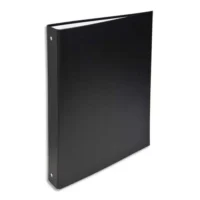 EXACOMPTA Classeur 4 anneaux de 30 mm, en polypropylène, dos de 4 cm, Noir