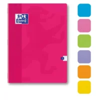 OXFORD Cahier COLORLIFE piqûre 48 pages grands carreaux Séyès 17x22cm. Couverture carte épaisse