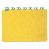 Jeu de 25 guides à onglet métallique 21x29,7cm pour boîte à fiches format A4 paysage/horizontal