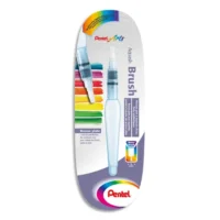 PENTEL Pinceau en fibre synthétique avec réservoir, pointe large